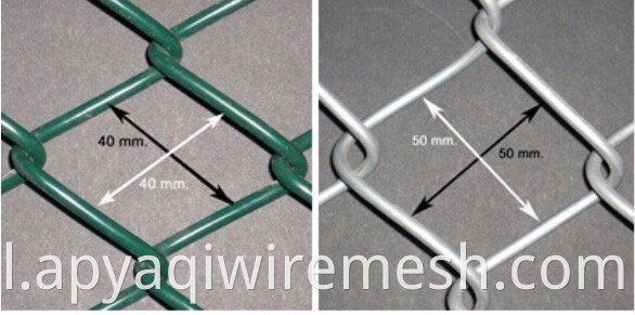 9 Miernik ze stali nierdzewnej / PVC powlekane ogrodzenie ocynkowanym łańcuchu